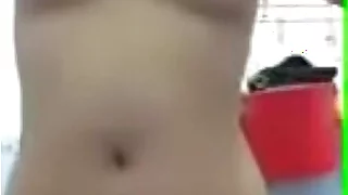 indian babe squeezing her heart of hearts